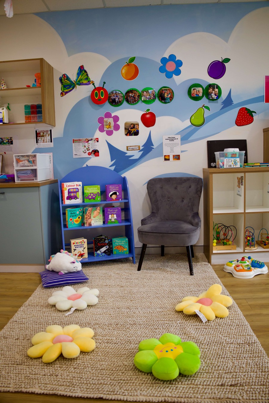 Book corner at Cubs Corner Early Learning Centre